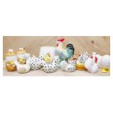 Ceramic Chickens & Roosters: See Photos