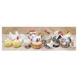 Ceramic Chickens & Roosters: See Photos