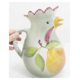 Ceramic Rooster Pitcher