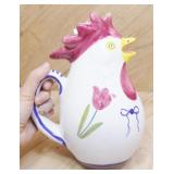 Ceramic Rooster Pitcher
