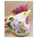 Ceramic Rooster Pitcher