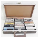Cassette Tapes in Vintage Case (Rock)