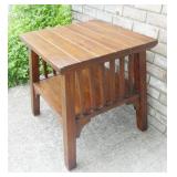 Square Wood End Table