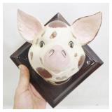 Ceramic Wall-Mounting Piggy Head