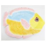 Decorative Fish Plate, Fired with Hairline Crack