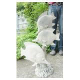 Large Tropical Fish Garden Statue (Clay)