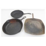 Antique Cast Iron Skillets, One Wagner Ware