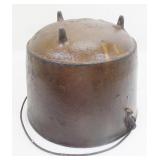 Antique Gate Mark Cast Iron Campfire Cauldron Pot