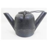Antique Double Spout Cast Iron Kettle