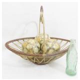 Basket with Decorative Balls