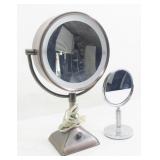 Makeup Mirrors, One with Light