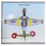 P-51 Mustang 3-D Kite
