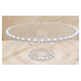 Glass 10" Cake Pedestal