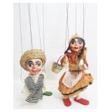 Pair of Mariachi Mexican Marionette Puppets