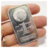 One Ounce .999 Silver Bullion Bar