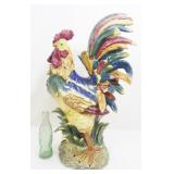 Very Large Ceramic Rooster