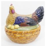 Ceramic Hen Covered Dish