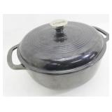 Lodge Midnight Chrome Enamel Cast Iron Dutch Oven