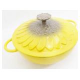 Technique Enameled Cast Iron Sunflower Dutch Oven