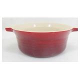 Le Creuset Red Stoneware 8" Round Casserole Dish