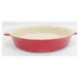 Le Creuset Red Stoneware 12" Oval Casserole Dish