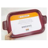 Le Creuset Red Stoneware Rectangular Dish, No Lid
