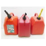 Three Gas Cans