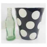 Coton Colors Black & White Flower Pot