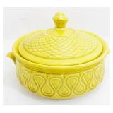 Yellow Covered Casserole Dish