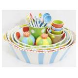 Large Grouping of Coton Colors Service Ware