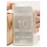 10 Ounce .999 Silver Bullion Bar