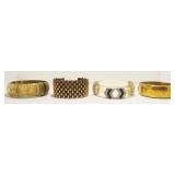 Vintage Bangle & Cuff Bracelets, One Bakelite