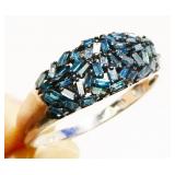 Sterling Silver Gemstone Ring Sz 10 3.3g