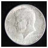 1964 Kennedy Half-Dollar Silver Coin