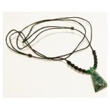 Handmade Threaded Stone Necklace, Adjustable