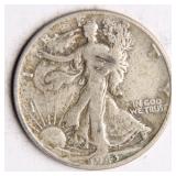 1943 Walking Liberty Half-Dollar Silver Coin