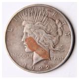 1922 Peace Dollar Silver Coin
