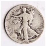 1941 Walking Liberty Half-Dollar Silver Coin