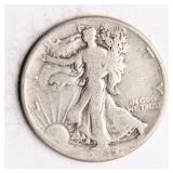 1945 Walking Liberty Half-Dollar Silver Coin