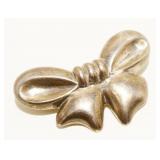 Vtg Sterling Silver Bow Brooch 11.2g
