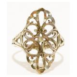 Vintage Sterling Silver Ring Sz 8 2.3g