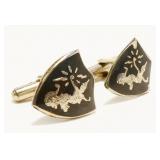 Siam Sterling Silver Cuff Links 5.8g