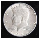 1964-D Kennedy Half-Dollar Silver Coin