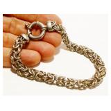 Milor Byzantine 925 Silver Bracelet 7.75" 15.3g