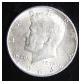 1964 Kennedy Half-Dollar Silver Coin