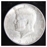 1964-D Kennedy Half-Dollar Silver Coin