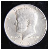 1964-D Kennedy Half-Dollar Silver Coin