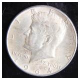 1964 Kennedy Half-Dollar Silver Coin