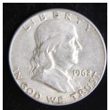 1962-D Franklin Half-Dollar Silver Coin