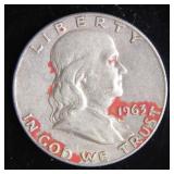 1963-D Franklin Half-Dollar Silver Coin